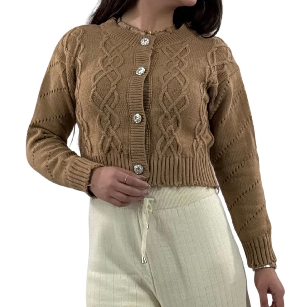 ژاکت دکمه نگین زنانه